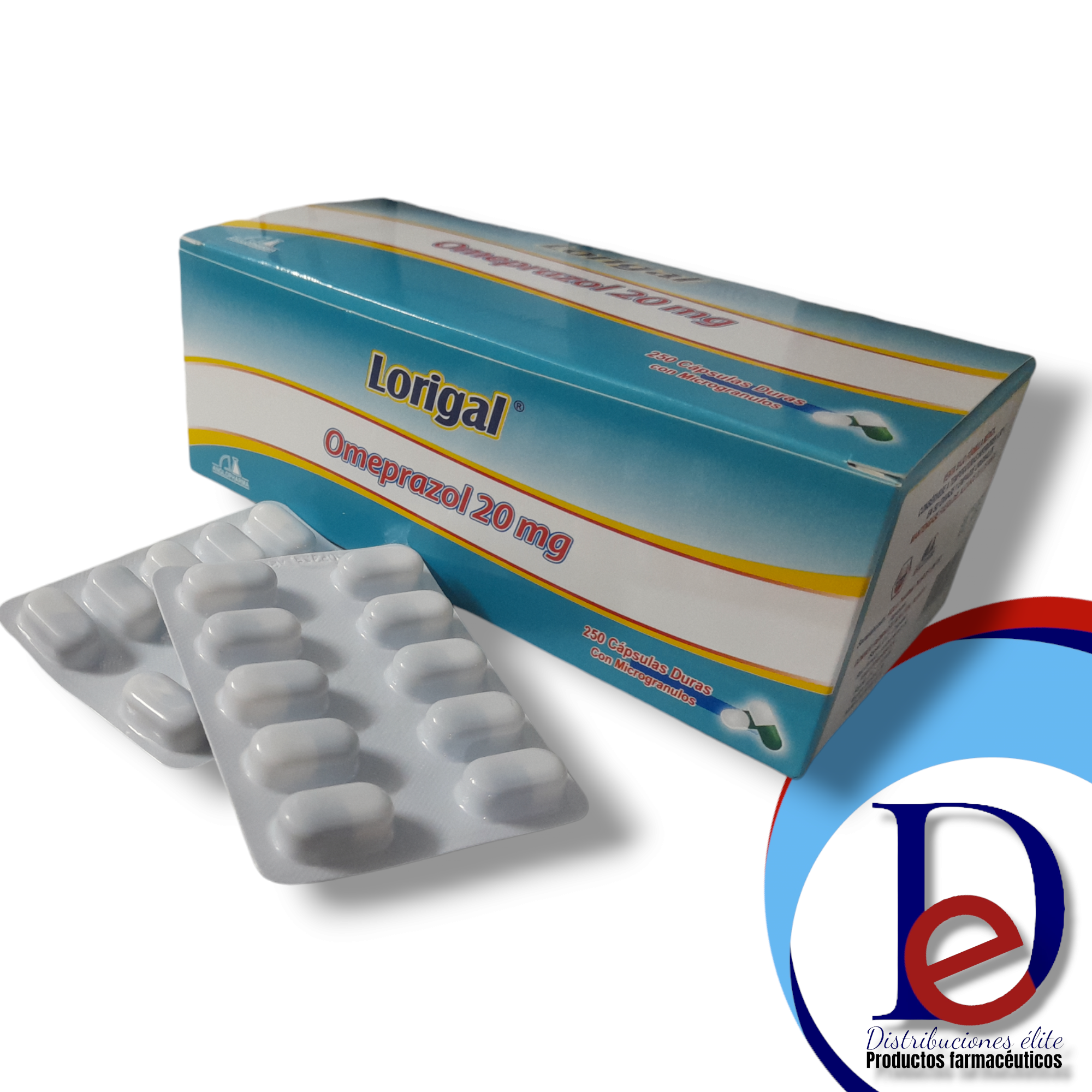 Omeprazol 20 Mg Cápsulas Duras Caja X 250 ( Lorigal )