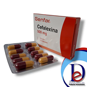 CEFALEXINA 500 MG X 10 CAP- - GENFAR- 20-B