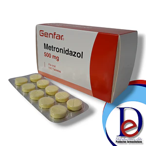 METRONIDAZOL 500 MG X 100 TAB- - GENFAR- UBI 20-D