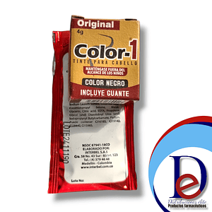TINTURA PASTILLA COLOR 1 NEGRO- - INTERBEL- 27-F*