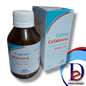 CEPRAX 250MG/5ML SUSP X 100 ML- CEFALEXINA 250 MG- ANGLOPHARMA- VTO SEP 26- UBI 2-A