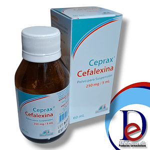 CEPRAX 250MG/5ML SUSP X 60 ML- CEFALEXINA 250 MG- ANGLOPHARMA- 2-B