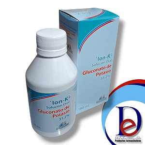 ION-K ELIXIR 31.2% X 180 ML- GLUCONATO DE POTASIO- ANGLOPHARMA- - UBI 2-F