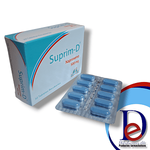SUPRIM-D 500 MG X 30 TAB- NAPROXENO 500 MG- ANGLOPHARMA- - UBI 2-E