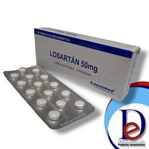 LOSARTAN 50 MG X 30 TAB- - NOVAMED- 18-C