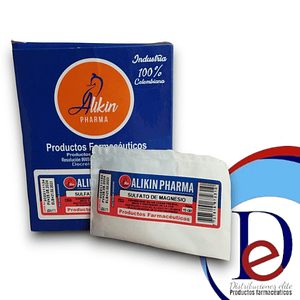 SULFATO DE MAGNESIO X 15 GR CAJA X 25 PAPELETAS - - ALIKIN PHARMA- 25-E*