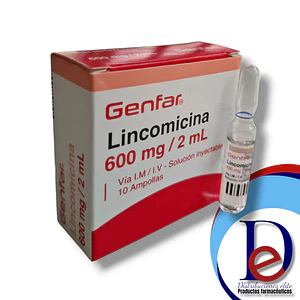 LINCOMICINA 600MG/2ML X 10 AMP- - GENFAR- - UBI 21-B
