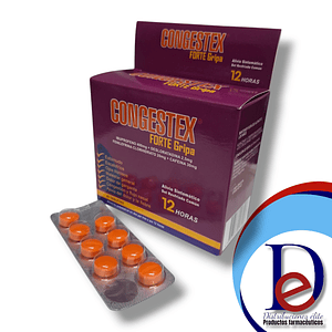 CONGESTEX FORTE GRIPA X 80 TAB- IBUPROFENO+ DESLORATADINA+ FENILEFRINA+ CAFEINA- NOVAMED- 27-B