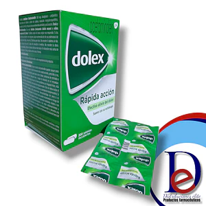 DOLEX 500 MG X 200 TAB- ACETAMINOFEN 500 MG- GLAXO- 1-E