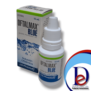 OFTALMAX  BLUE GOTAS OFT X 5 ML- LAGRIMAS ARTIFICIALES+ ALCOHOL POLIVINILICO- LG-PHARMA- VTO MAY 26- 27-E