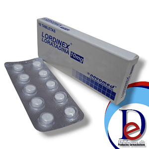 LORDINEX 10 MG X 10 TAB - LORATADINA 10 MG- NOVAMED- 7-D