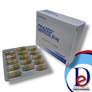 PRAZED 20 MG X 30 CAP -OMEPRAZOL-NOVAMED- UBI 17-D
