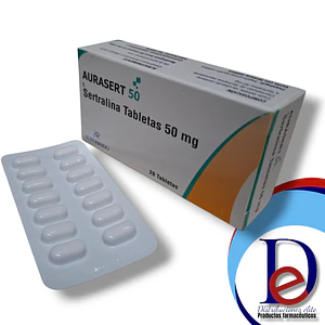 AURASERT 50 MG X 28 TAB - SERTRALINA 50 MG- AUROBINDO- UBI 17-B
