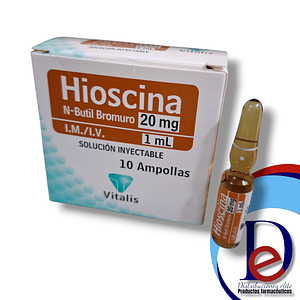 HIOSCINA 20MG/1ML X 10 AMP- - VITALIS- 17-D