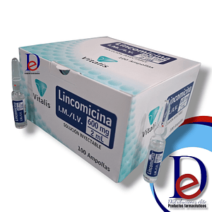 LINCOMICINA 600MG/2ML X 100 AMP- - VITALIS- - UBI 17-D