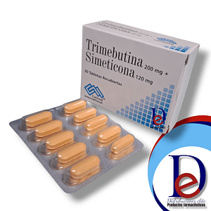 TRIMEBUTINA 200MG + SIMETICONA 120MG X 30 TAB- - COLMED- - UBI 7-E