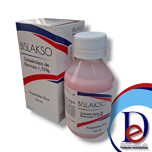 BISLAKSO 1.75% SUSP X 120 ML- SUBSALICILATO DE BISMUTO 1,75%- PROFMA- VTO JUN 26- 5-F