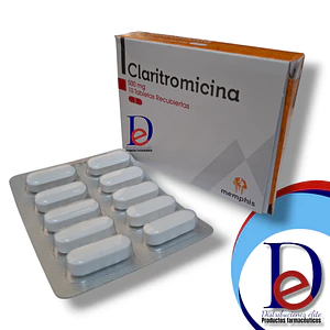 CLARITROMICINA 500 MG X 10 TAB - - MEMPHIS- BODEGA-A-15-C