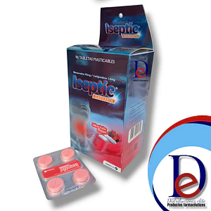 ISEPTIC GARGANTA FRT ROJOS X 96 TAB MAST- BENZOCAINA+ CETILPIRIDINIO- MEDICBRAND-UBI 6-B
