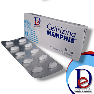 CETIRIZINA 10 MG X 10 TAB - - MEMPHIS- 15-E