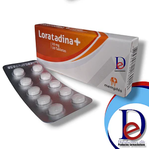 LORATADINA 10 MG X 10 TAB - - MEMPHIS- UBI 15-E-BLOQUE 3
