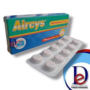 AIRCYS 4 MG X 10 TAB- MONTELUKAST 4 MG- LABQUIFAR- VTO SEP 26- UBI 3-A