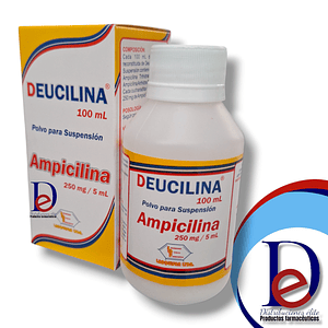 DEUCILINA 250MG/5ML SUSP X 100 ML- AMPICILINA 250 MG- LABQUIFAR- 3-D