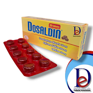 DOSALDIN X 20 TAB- ISOMETEPTENO + DIPIRONA+ CAFEINA- LABQUIFAR- - UBI 3-D