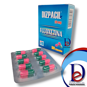 DIZPACIL 20 MG X 30 CAP- FLUOXETINA 20 MG- BIOQUIFAR- - UBI 3-E
