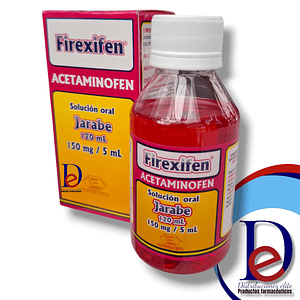 FIREXIFEN 150MG/5ML JBE X 120 ML- ACETAMINOFEN 150 MG- LABQUIFAR- VTO AGO 26- 3-F