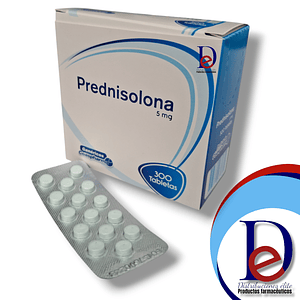 PREDNISOLONA 5 MG X 300 TAB- - COASPHARMA- - UBI 7-C