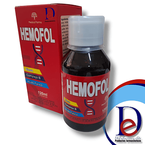 HEMOFOL JBE X 120 ML - HIERRO+ ACIDO FOLICO+ CALCIO+ COMPLEJO B+ ZINC- MEDICAL- UBI 25-C