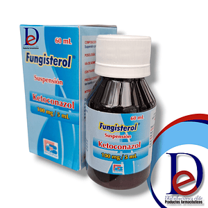 FUNGISTEROL 100 MG SUSP X 60 ML- KETOCONAZOL 100 MG- BIOQUIFAR- VTO ABR 26- 4-B