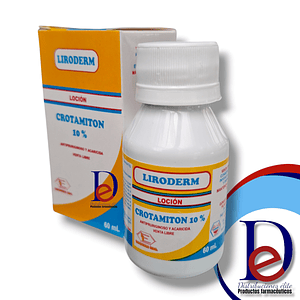 LIRODERM LOCION 10% X 60 ML- CROTAMITON 10%- LABQUIFAR- - UBI 4-C
