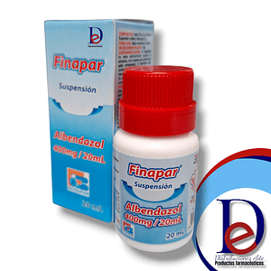 FINAPAR 400 MG SUSP X 20 ML- ALBENDAZOL 400 MG- BIOQUIFAR- 4-C