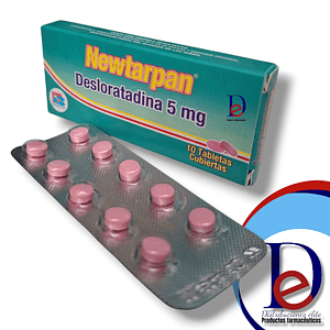 NEWTARPAN 5 MG X 10 TAB- DESLORATADINA 5 MG- BIOQUIFAR- - UBI 4-D