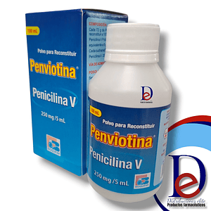 PENVIOTINA 250MG/5ML SUSP X 100 ML- PENICILINA 250 MG- BIOQUIFAR- VTO OCT 26- 4-E