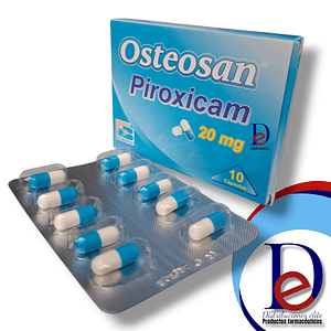 OSTEOSAN 20 MG X 10 CAP- PIROXICAM 0.5%- BIOQUIFAR- - UBI 4-E