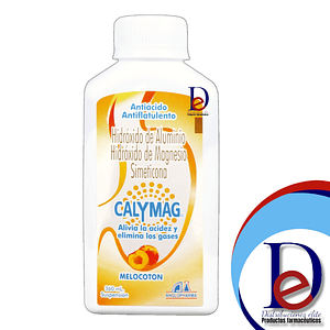 CALYMAG SUSP MELOCOTON X 360 ML- HIDROXIDO ALUMINIO+ HIDROXIDO MAGNESIO+ SIMETICONA- ANGLOPHARMA- - UBI 10-E