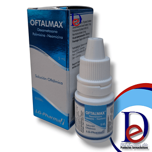 OFTALMAX GOTAS OFT X 5 ML- NEOMICINA+ POLIMICINA+ DEXAMETASONA- LG-PHARMA- - UBI 25-C