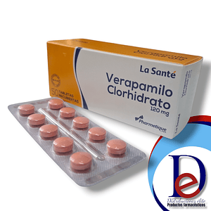 VERAPAMILO 120 MG X 50 TAB- - LASANTE- UBI 20-C