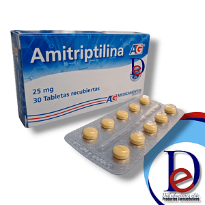 AMITRIPTILINA 25 MG X 30 TAB - -AG - UBI 1-A