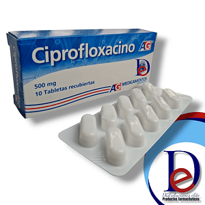 CIPROFLOXACINO 500 MG X 10 TAB- - AG- 1-B