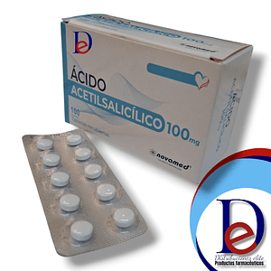 ACIDO ACETILSALICILICO 100 MG X 100 TAB - - NOVAMED- 18-B