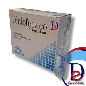 DICLOFENACO 75MG/3ML X 10 AMP- - COLMED-BODEGA A - UBI 18-E BODEGA C