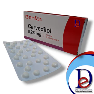 CARVEDILOL 6.25 MG X 30 TAB --GENFAR -UBI 28-D