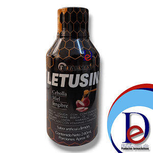 LETUSIN JBE X 240 ML- CEBOLLA+ MIEL+ JENGIBRE+ LIMON+ MARAÑON- TOTALMAX- - UBI 28 - B
