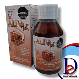 ALIVMIEL F ADULTOS JBE X 120 ML- PROPOLEO+ MIEL DE ABEJAS+ FLOR DE JAMAICA+ JENGIBRE + VITAMINA A Y C- VITAFAR- 22-A