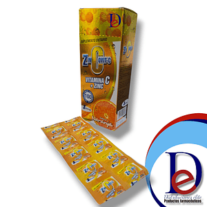ZINCOVIT C ZINC NARANJA X 100 TAB - VITAMINA C+ZINC- PROFAR- 24-A