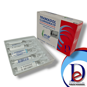 TRAMADOL 100MG/2ML X 10 AMP - -ECAR-UBI 13-F